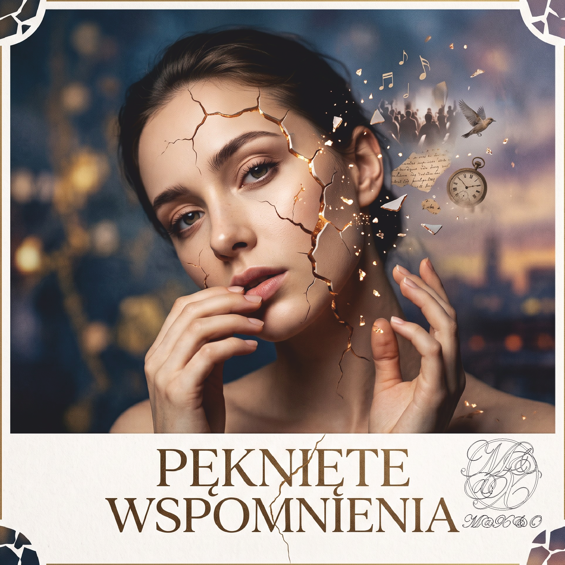 Okładka ﻿PĘKNIĘTE WSPOMNIENIA